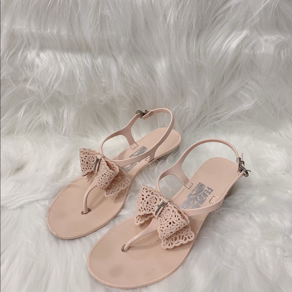 Ferragamo Perala Jelly Sandals - Good Condition